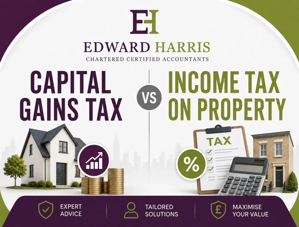 Capital Gains Tax vs Income Tax on Property